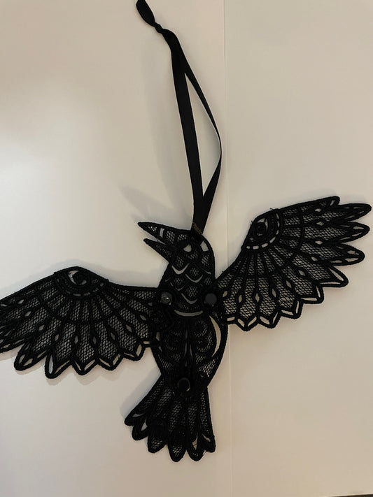 NEW! Black Raven Ornament