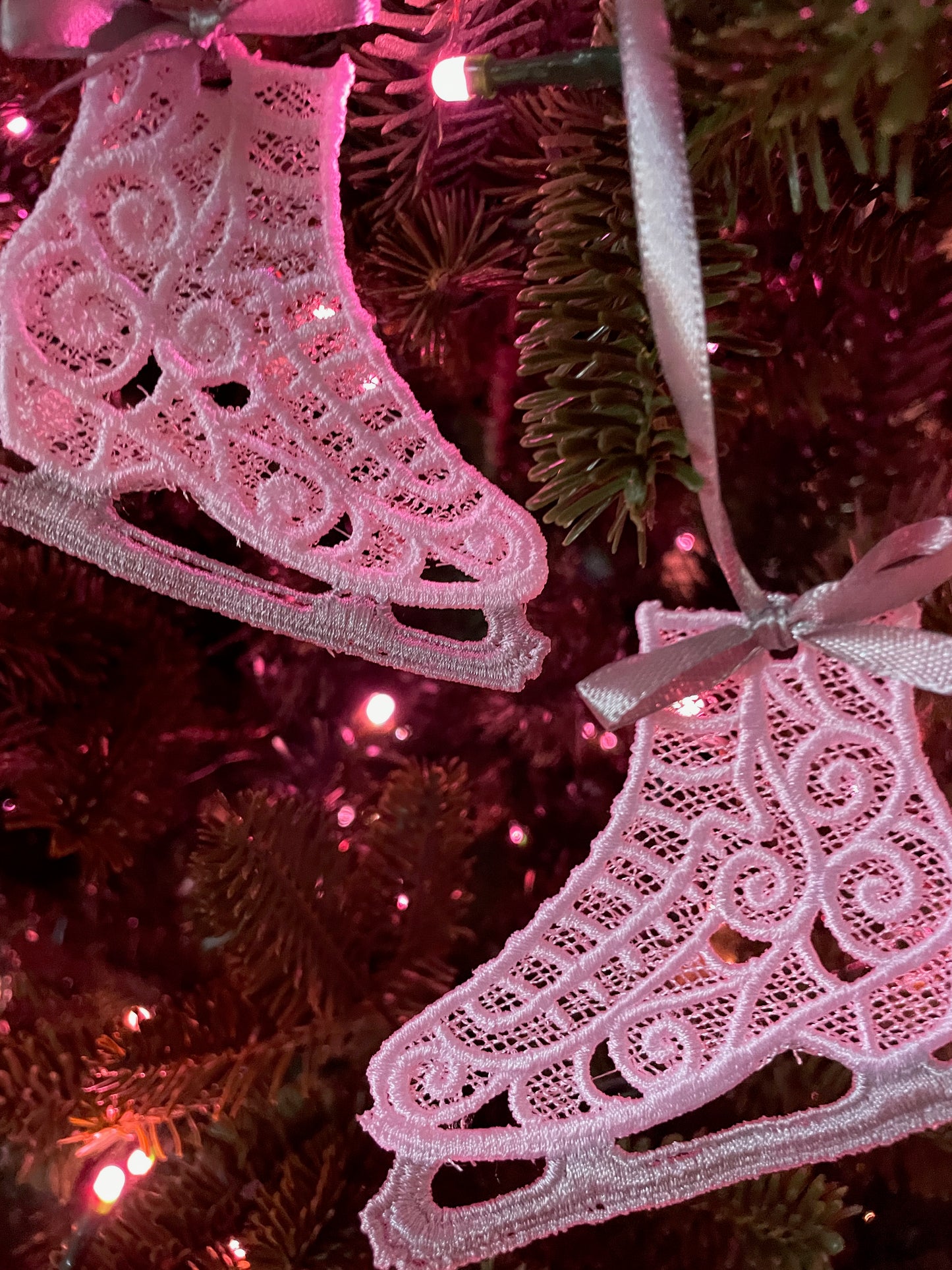 NEW!!!! Ice Skates Embroidered Ornament