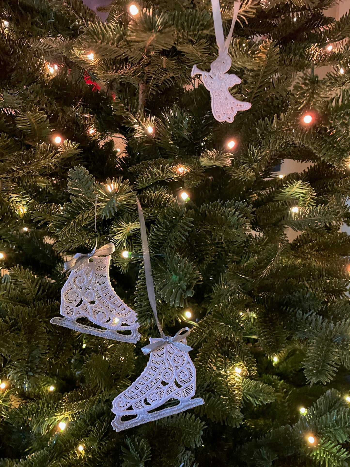 NEW!!!! Ice Skates Embroidered Ornament