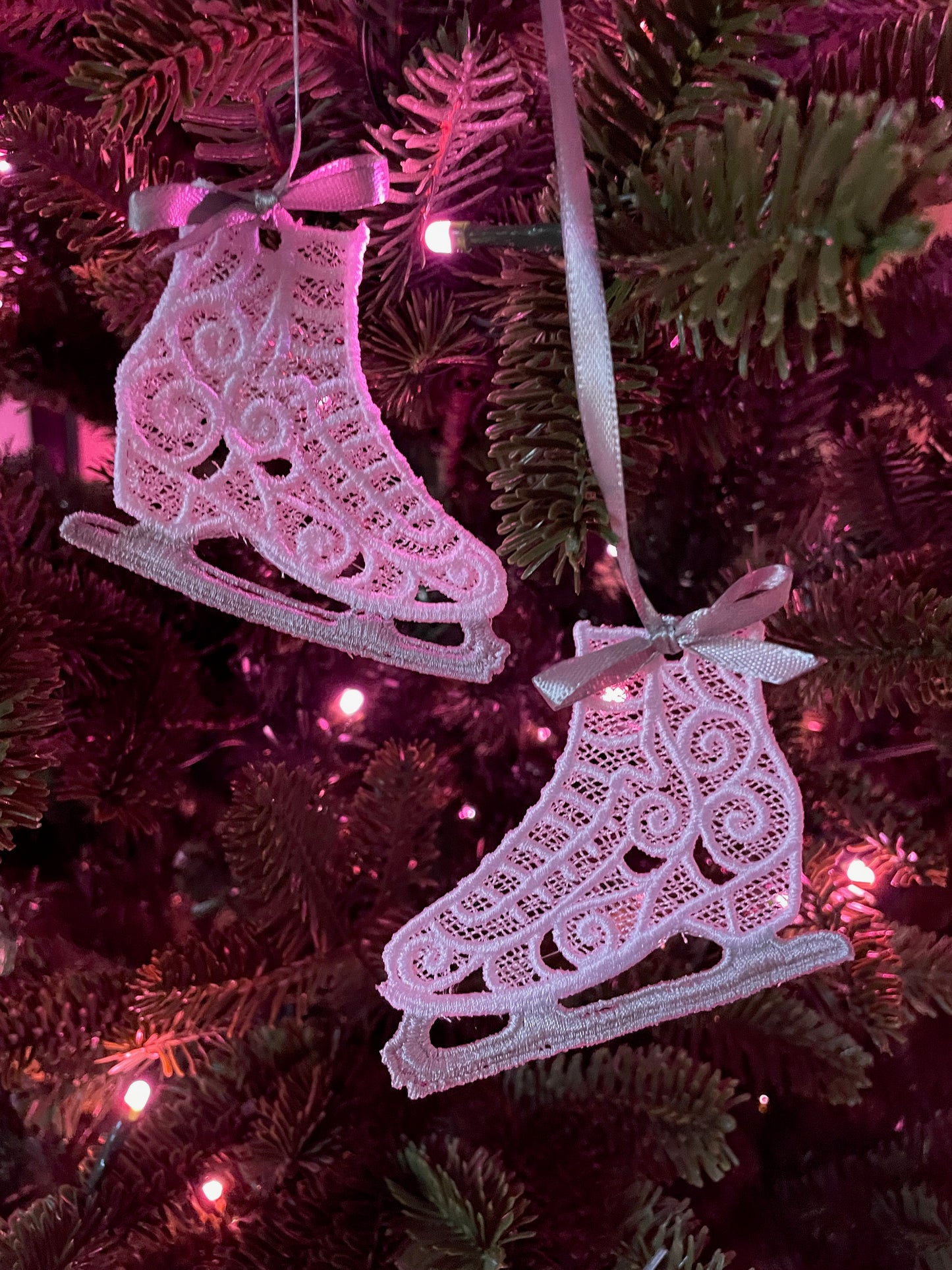 NEW!!!! Ice Skates Embroidered Ornament