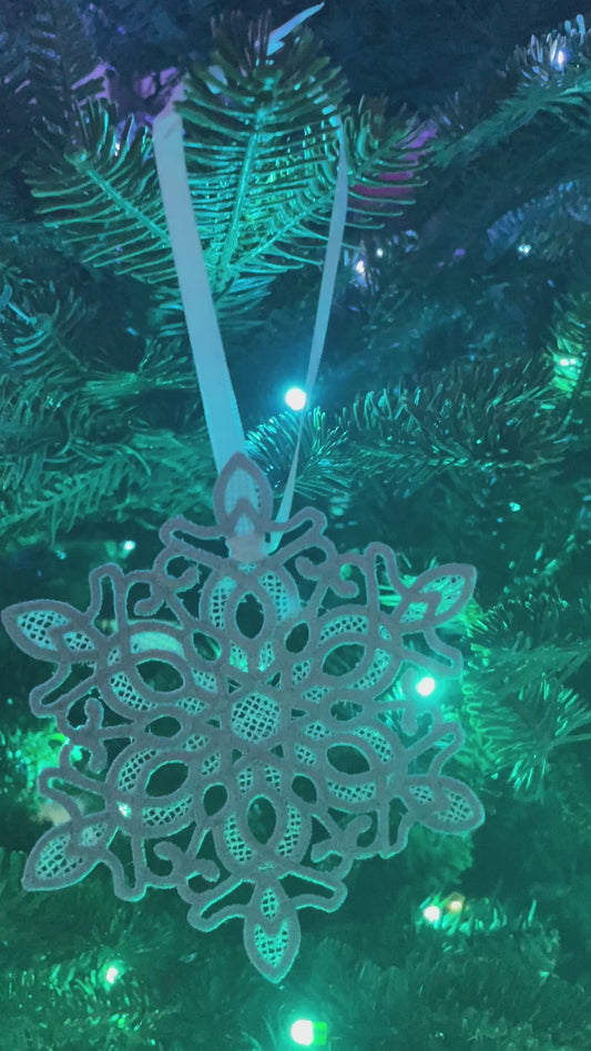 NEW! Enchanted Lace Snowflake Ornament